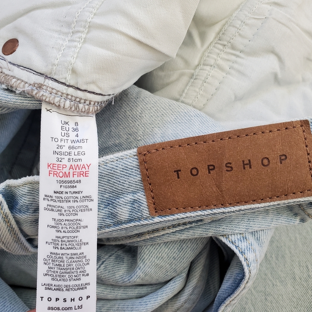 Topshop Editor Jeans in Bleach - Picture 8 of 8